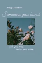 𝙱𝚊𝚗𝚐𝚙𝚒𝚗𝚔𝚟𝚎𝚕𝚟𝚎𝚝 ; 𝚂𝚘𝚖𝚎𝚘𝚗𝚎 𝚢𝚘𝚞 𝚕𝚘𝚟𝚎𝚍 ☁︎︎