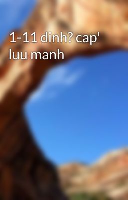 1-11 dinh? cap' luu manh