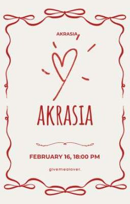 |AKRASIA - 18:00| AKRASIA. 