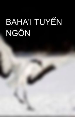 BAHA'I TUYỂN NGÔN