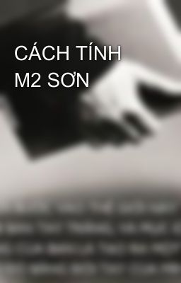 CÁCH TÍNH M2 SƠN