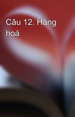 Câu 12. Hàng hoá