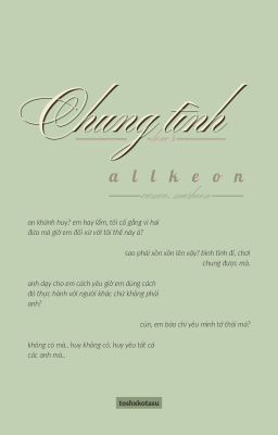 ; chung tình.