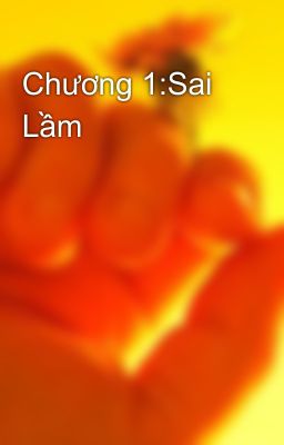 Chương 1:Sai Lầm