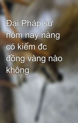 Đại Pháp sư hôm nay nàng có kiếm đc đồng vàng nào không