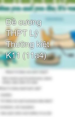 Đề cương THPT Lý Thường kiệt K11 (11a4)