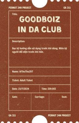 Ga 311 | 09:00 | Goodboiz in da club