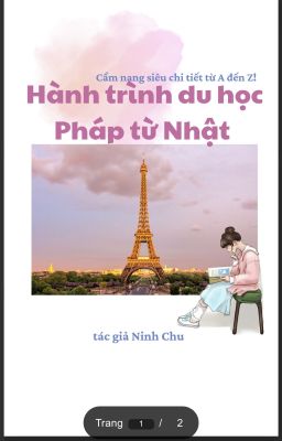 Hành trình du học Pháp tự túc từ Nhật Bản (cẩm nang)