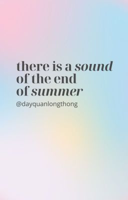 Jaywon | there is a sound of the end of summer
