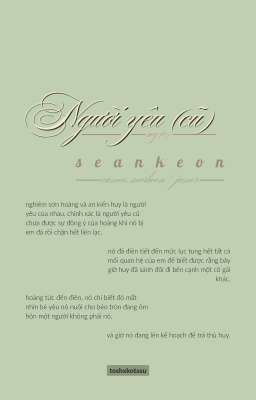 ; người yêu (cũ).