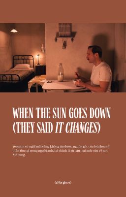 soojun ✘ when the sun goes down (they said it changes)