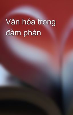 Văn hóa trong đàm phán